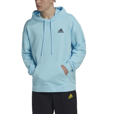 adidas Bluza z kapturem Clubhouse Tennis jasnoniebieska męska